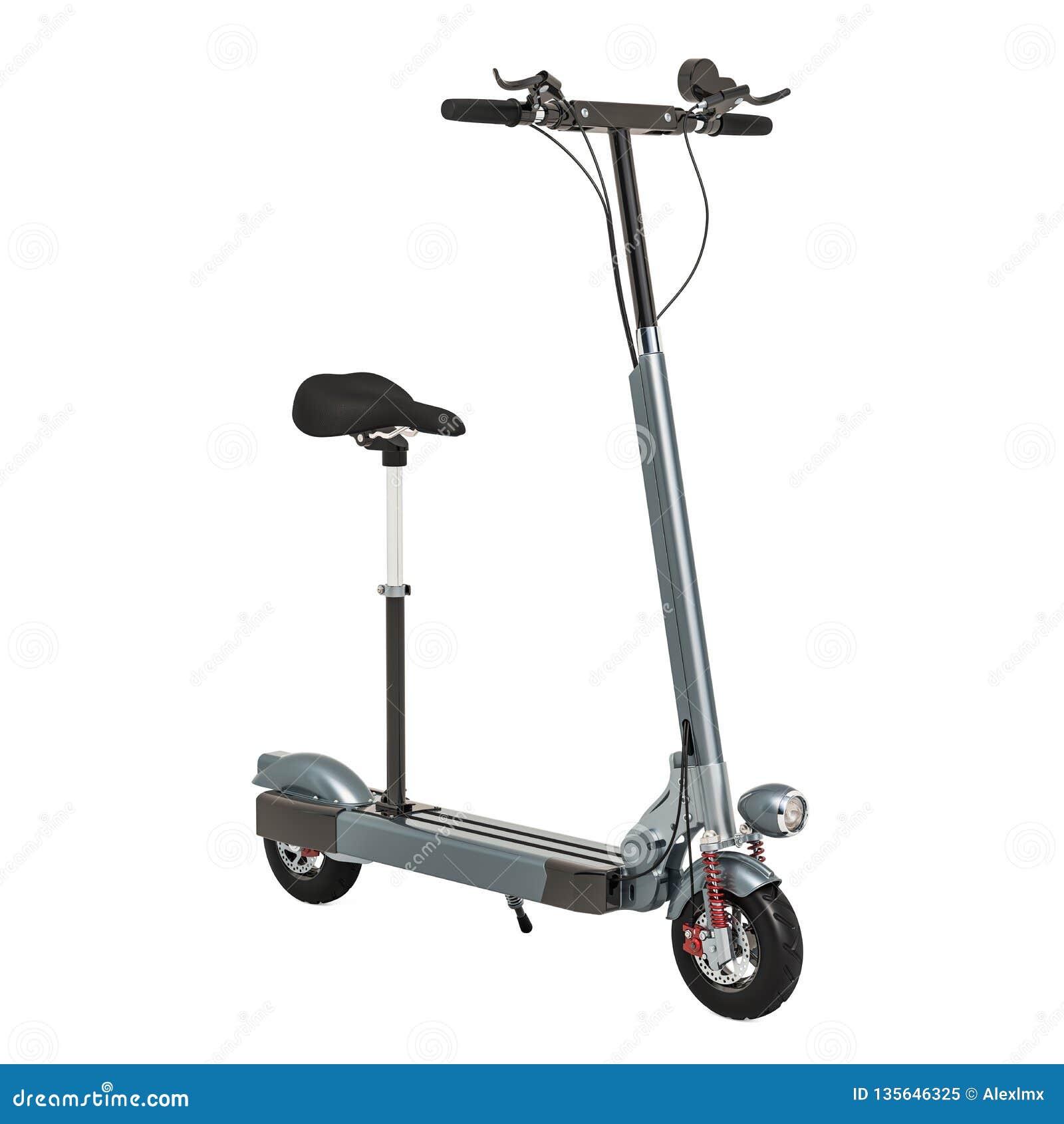 Autoped, Elektrische Navulbare Autoped Het 3d Teruggeven Stock Illustratie - Illustration of scooter: 135646325