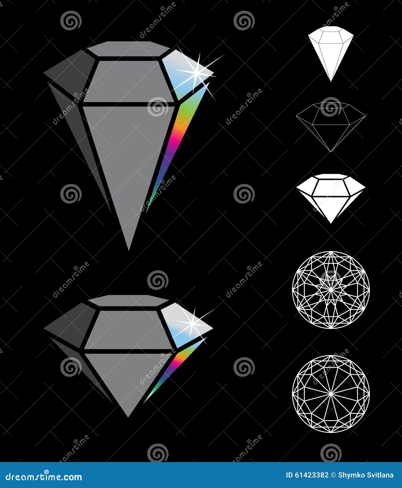 Gems vektor illustrationer. Illustration av teckningar - 61423382