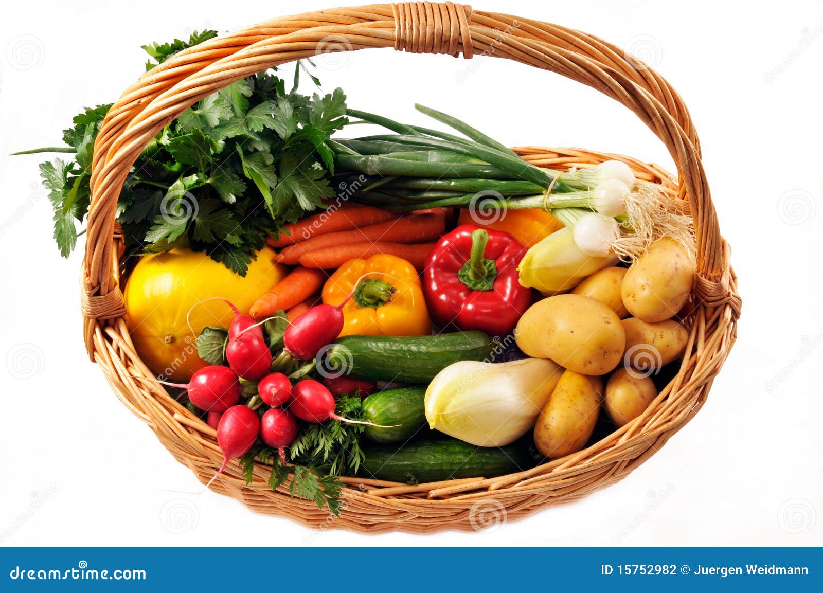 Gemüsekorb Stockfotografie - Bild: 15752982
