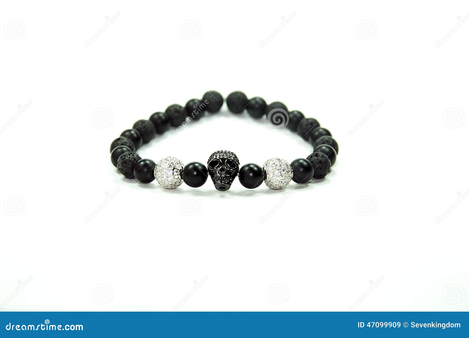 gemstone skull bracelet