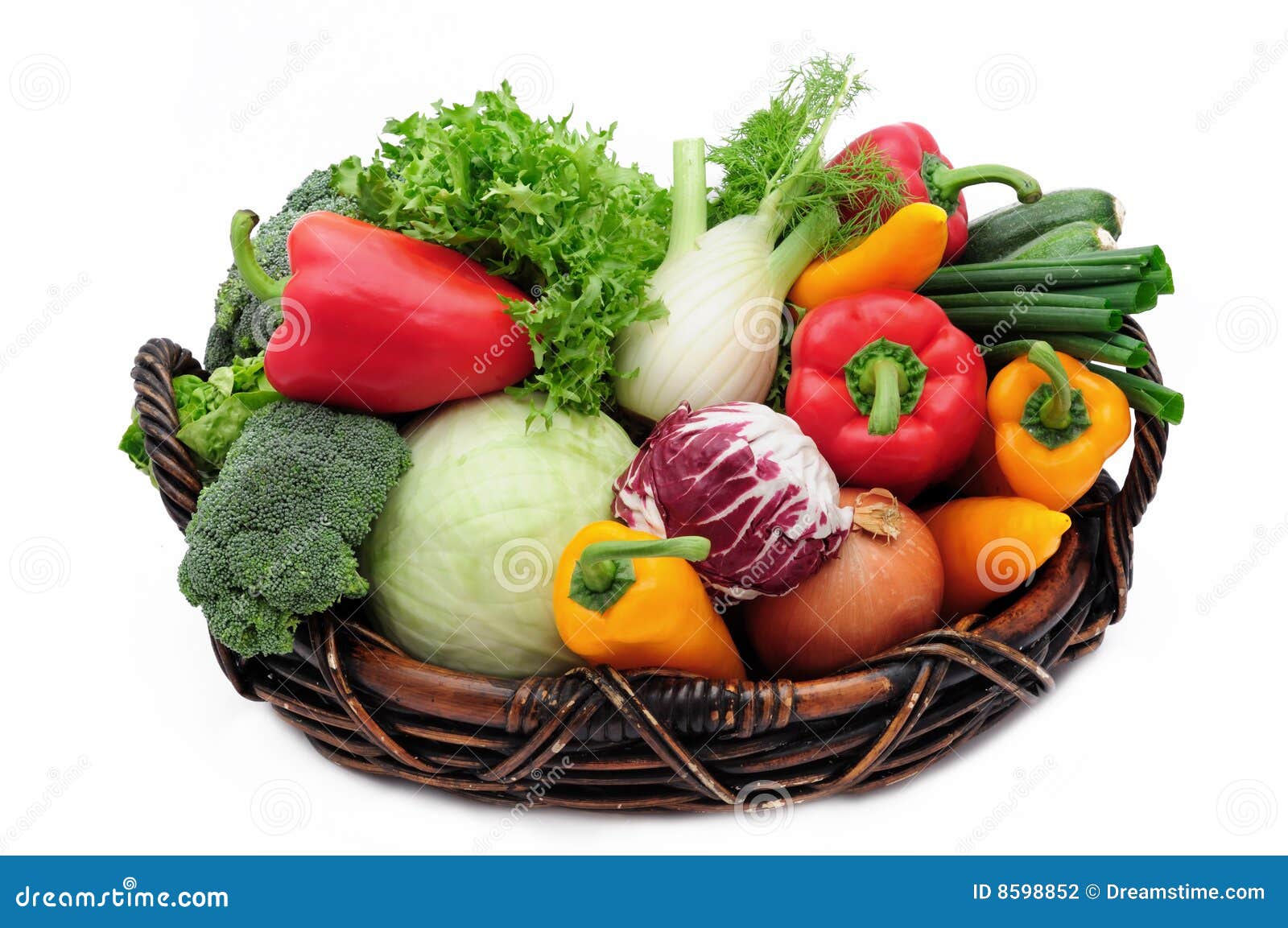 Gemüse im Korb stockfoto. Bild von gesundheit, fall, kopfsalat - 8598852