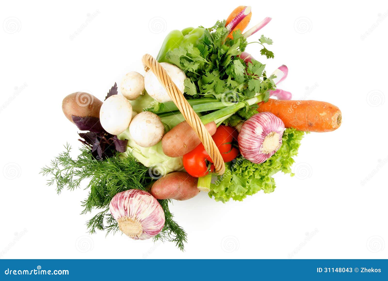 Gemüsekorb stockbild. Bild von nachrichten, bestandteil - 31148043