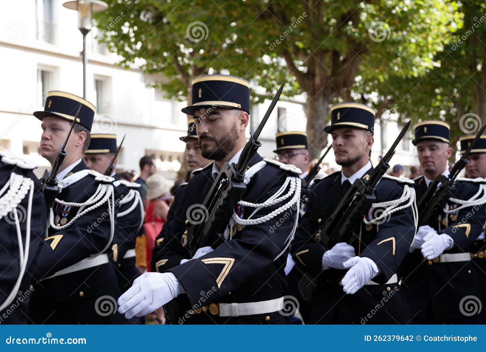 Gendarmes Parading during Bastille Day Editorial Photography - Image of ...