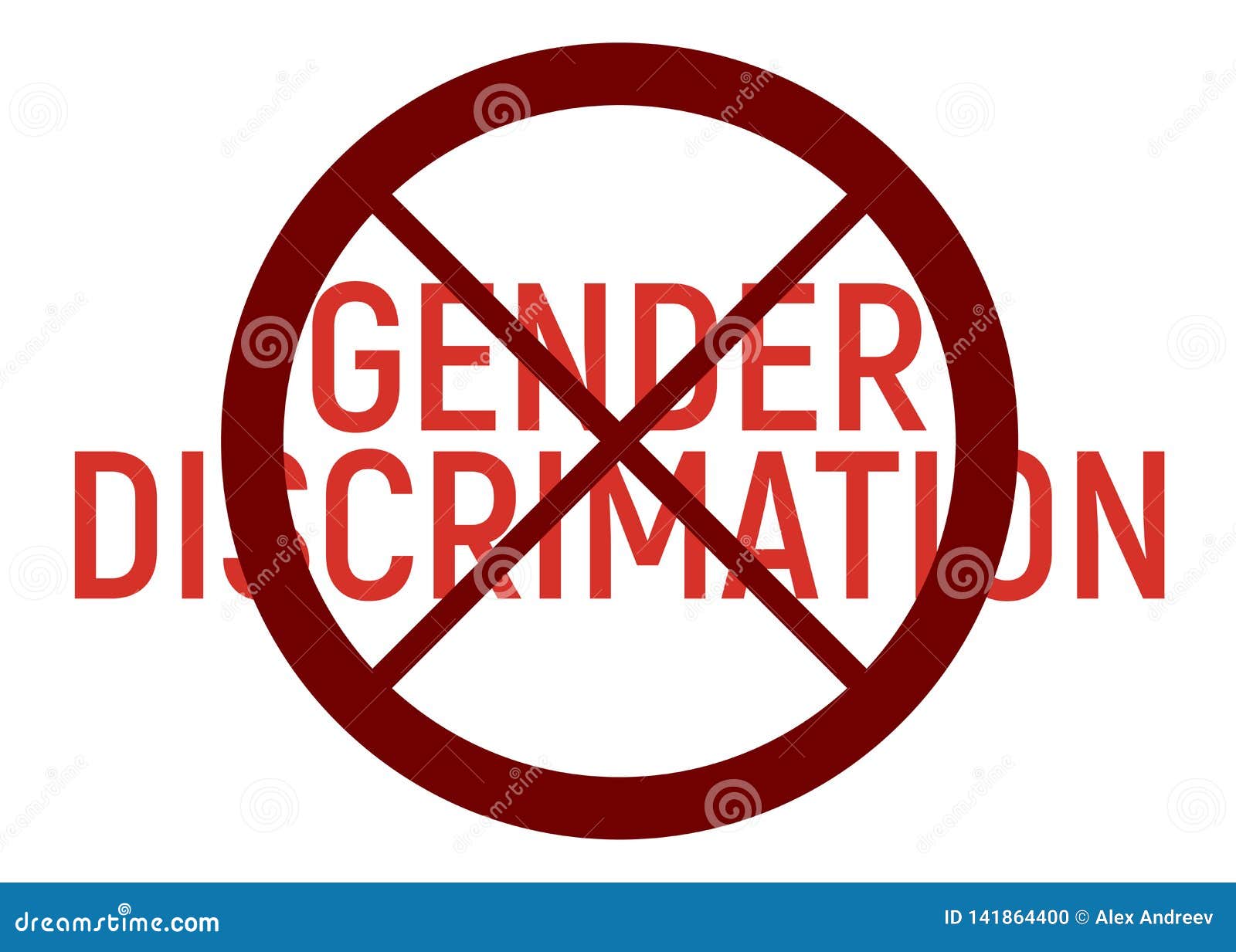 Gender Discrimination Banner Gender Equality Label And Logo Logo