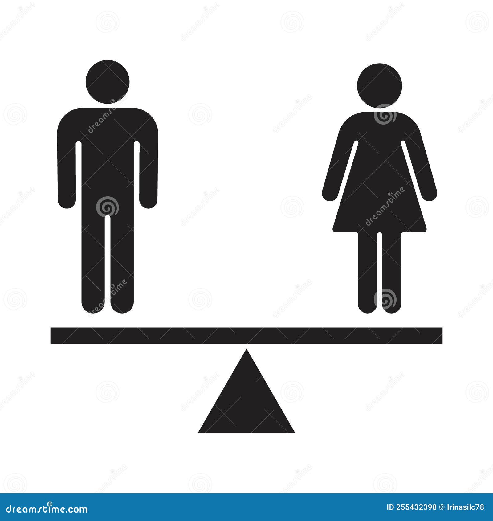Balance justice equality image sketch Royalty Free Vector