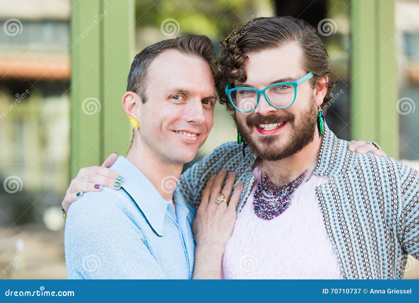Gender Fluid Young Male Couple Stock Image - Image of caucasian ...