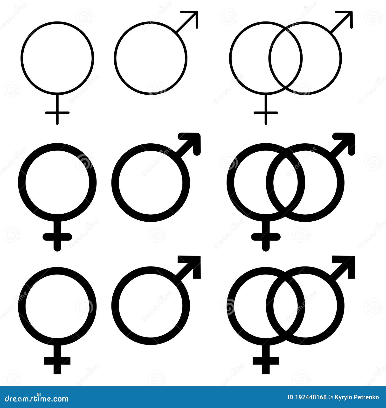 Gender Icon Male Female Vector Illustration. Sex Man Men Woman Women Symbol picture