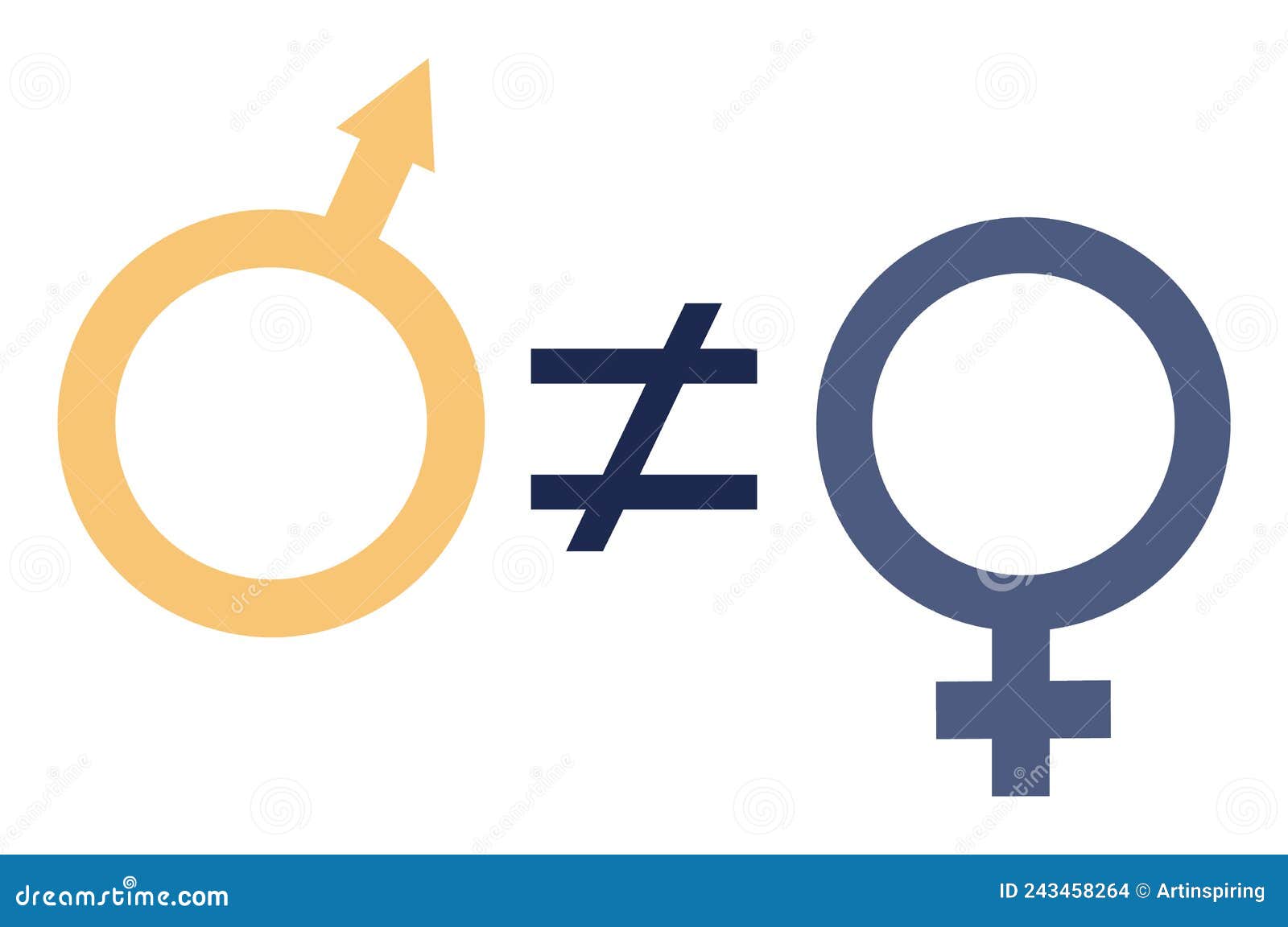 gender inequality concept. bias and sexism in workplace or social