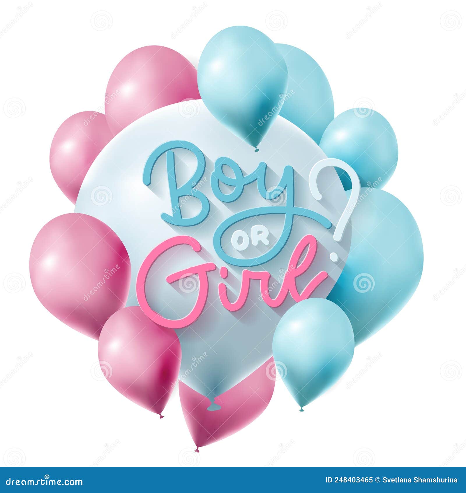 Ballons Gender Reveal Boy or Girl