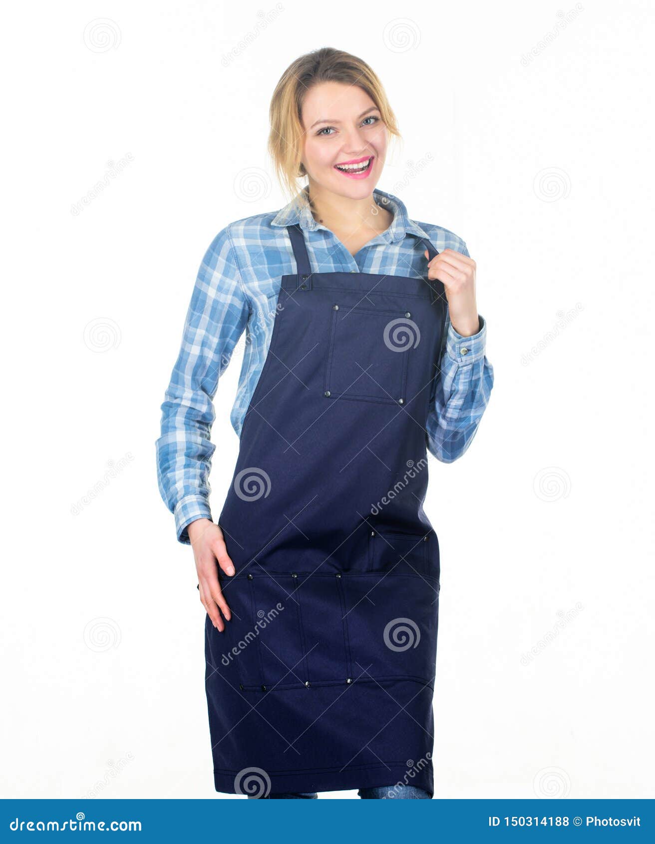 Gender Stereotype. Cook with Passion for Family. Woman in Kitchen Apron ...