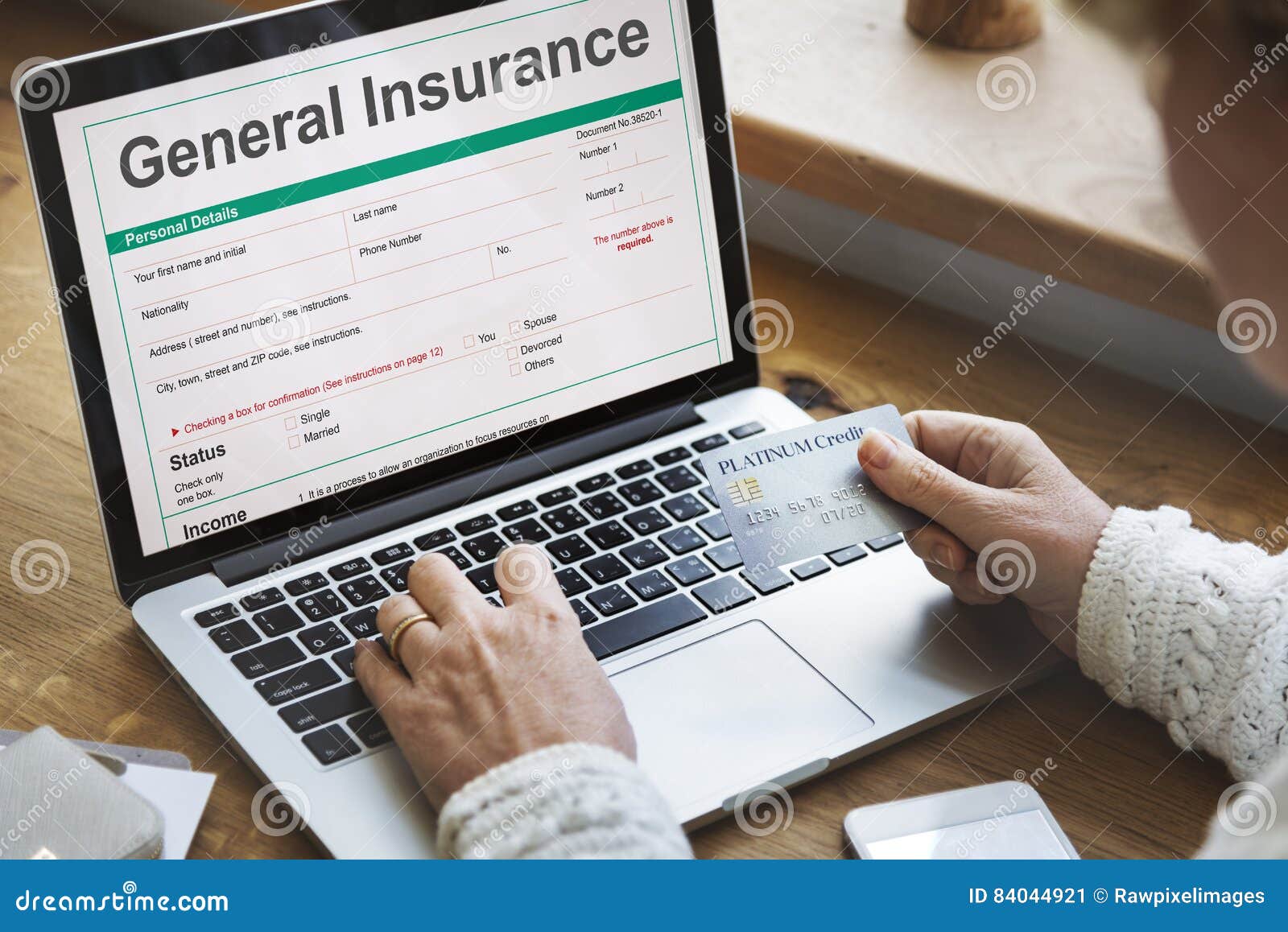 General Insurance Rebate Form Information COncept Stock Image - Image of identification, banking ...