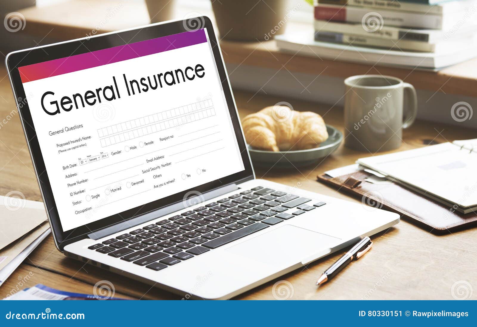 general-insurance-rebate-form-information-concept-stock-image-image