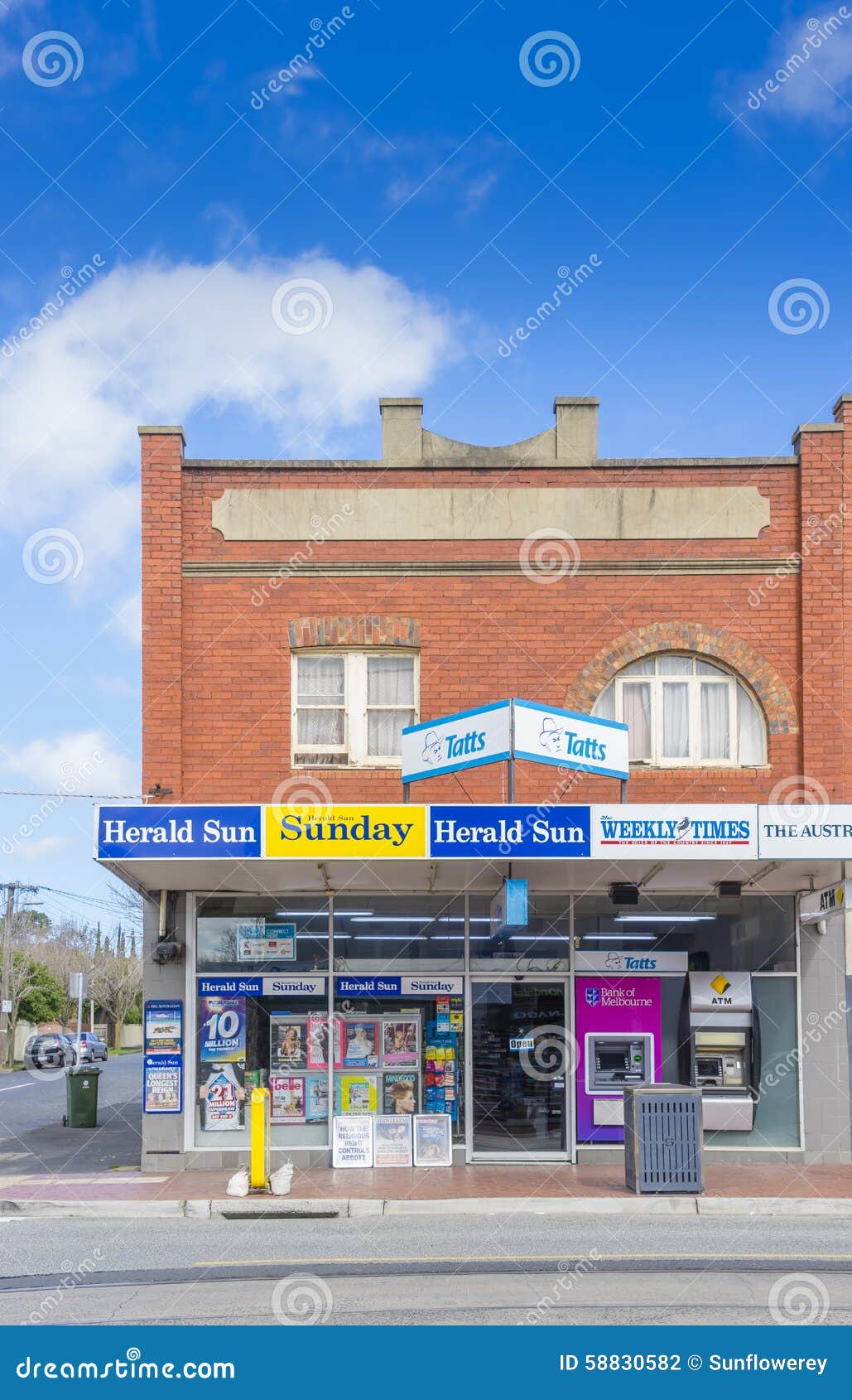 General store in Melbourne editorial photography. Image of australia