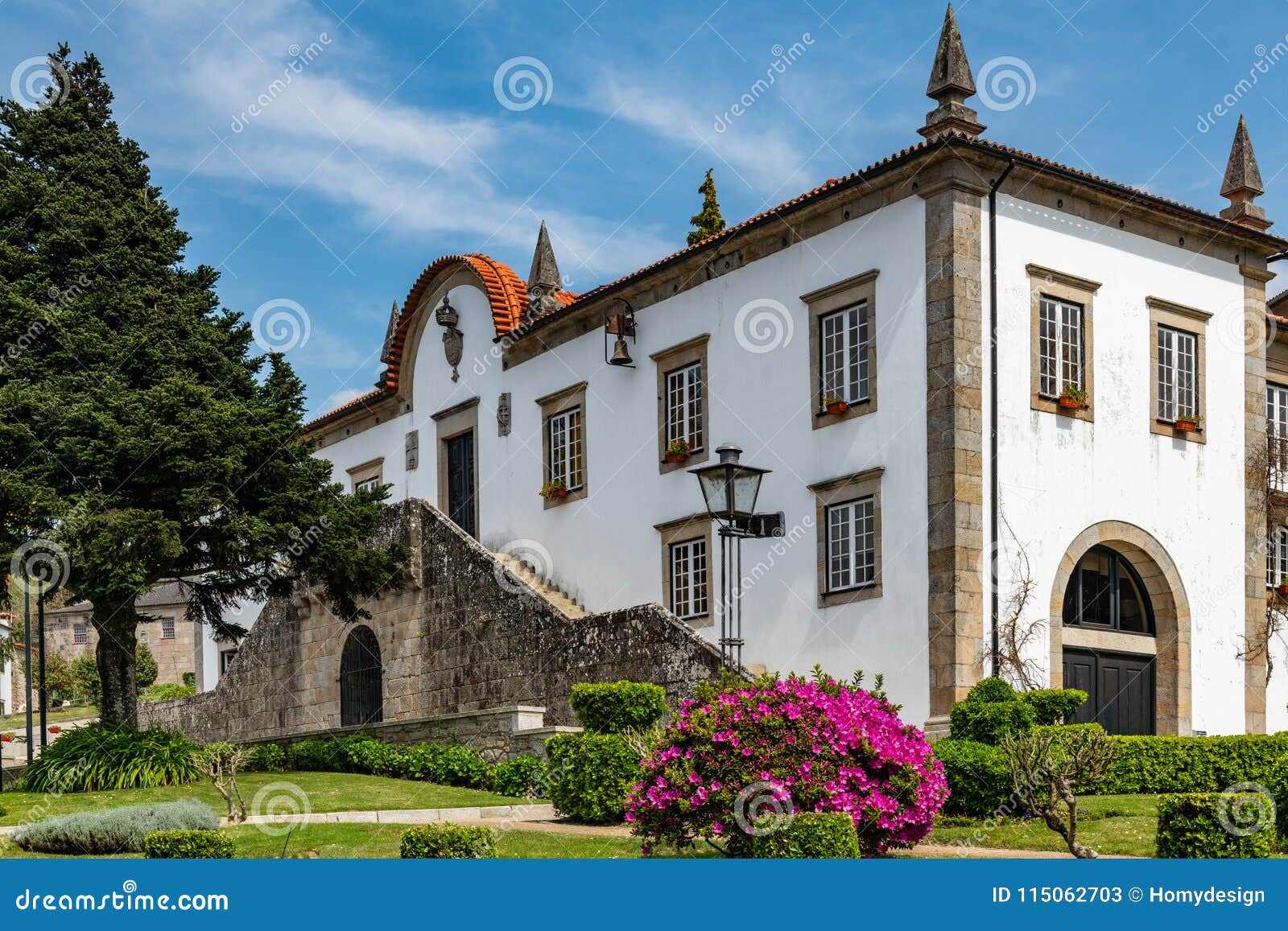 City Council Square  In Ponte De  Lima  Portugal Stock Image 