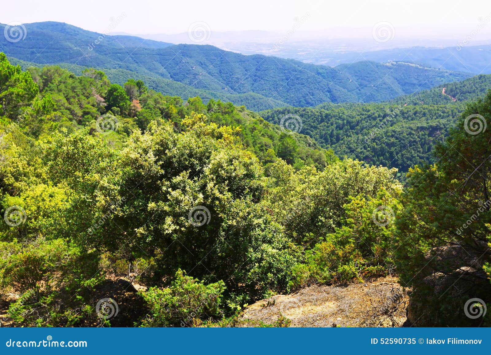 general view of montseny. catalonia