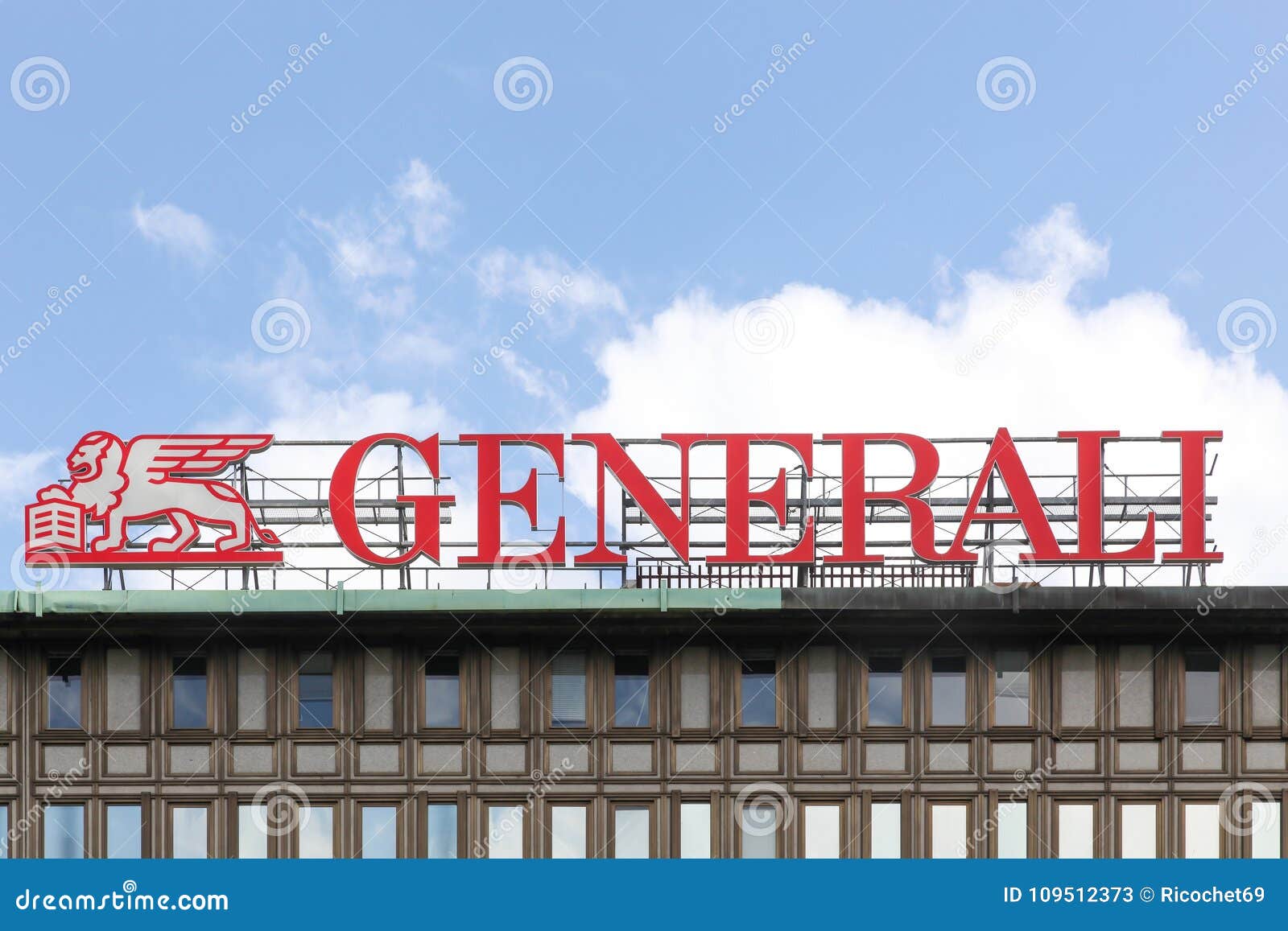 Generali Logo on a Building Editorial Stock Photo - Image of accident ...