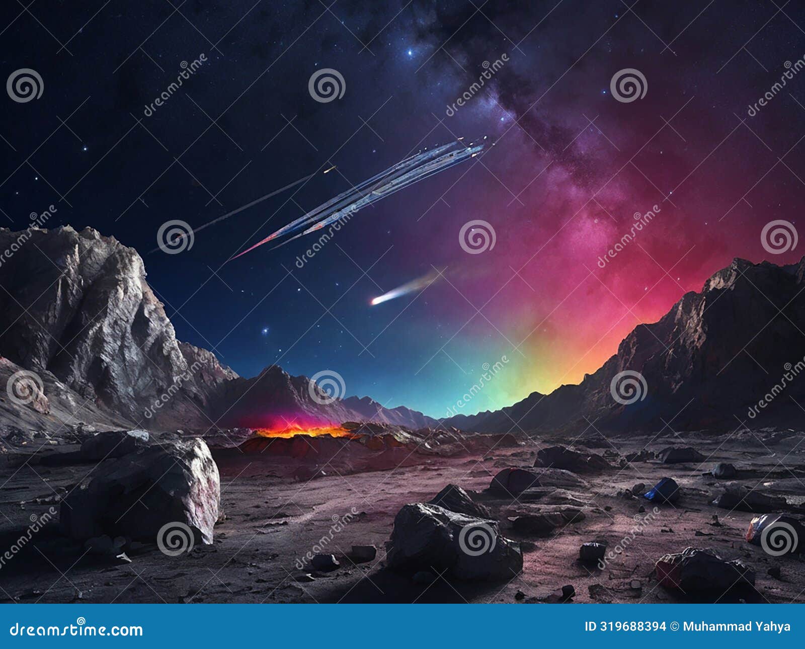 an object in space that resembles a satellite
