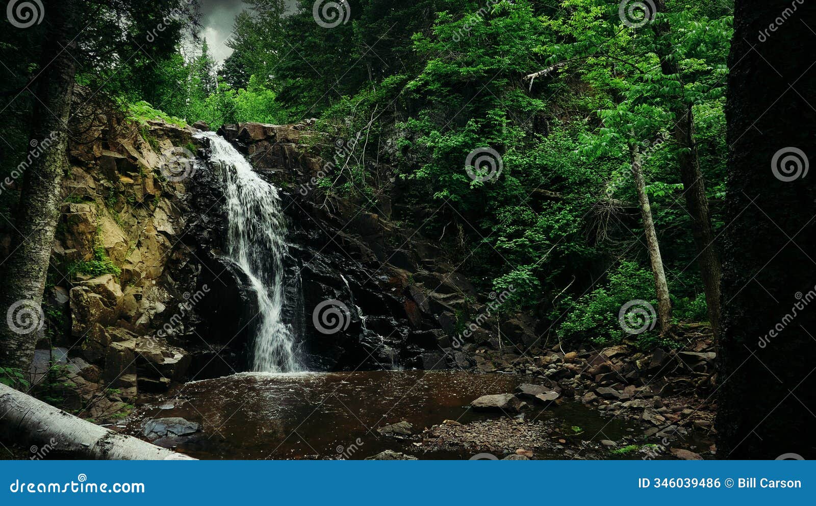 a secluded waterfall