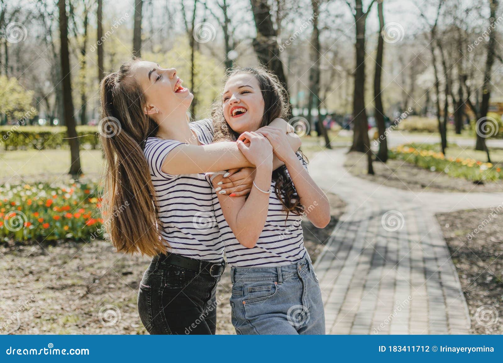 Generation Z, Gen Z, Homelanders, Homeland Generation, Zoomers, New Silent Generation. Two Young Girls Friends Having Fun in Stock Photo - Image friend, happy: 183411712