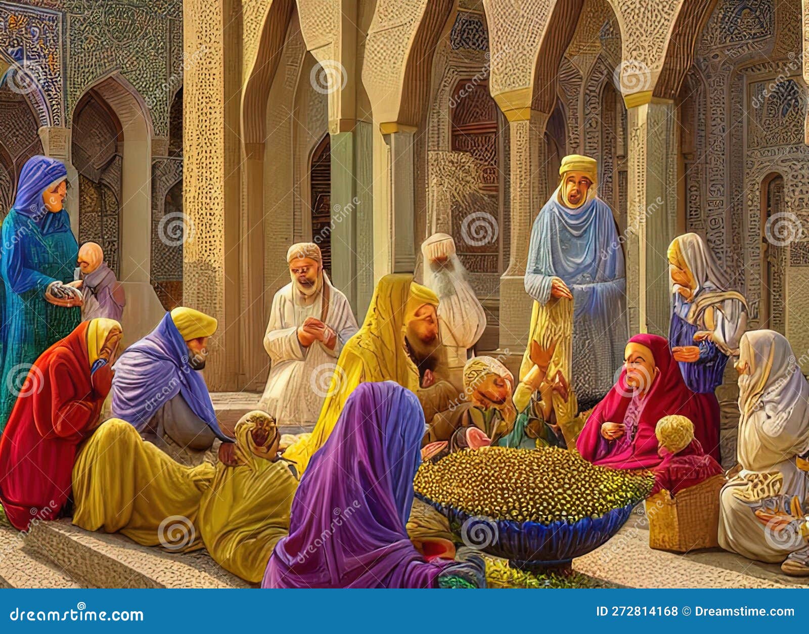 Easter Holiday Scene in Bojnurd,Khor?s?n-e Shom?l?,Iran. Stock
