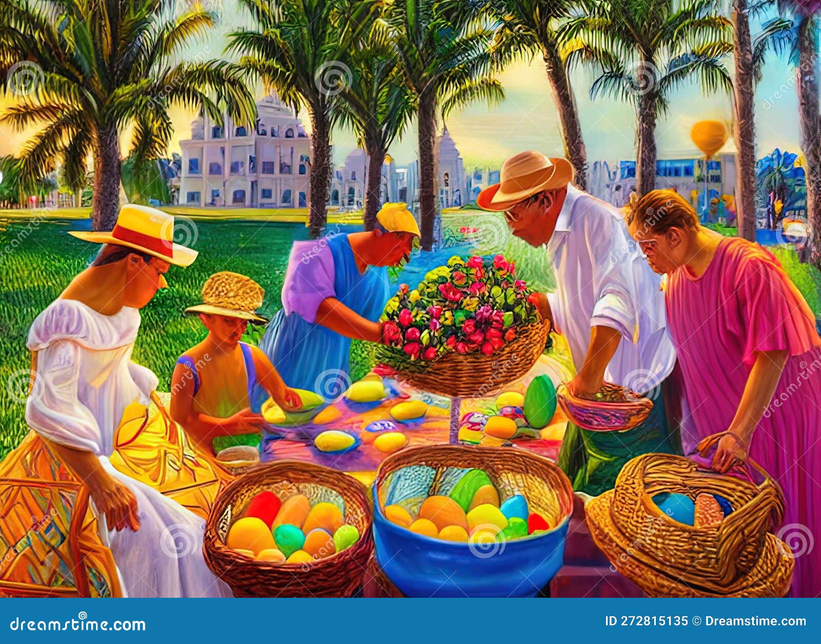 easter holiday scene in tampico,tamaulipas,mexico.