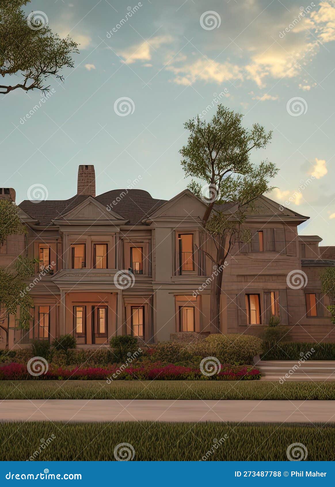 fictional mansion in amarillo, texas, united states.