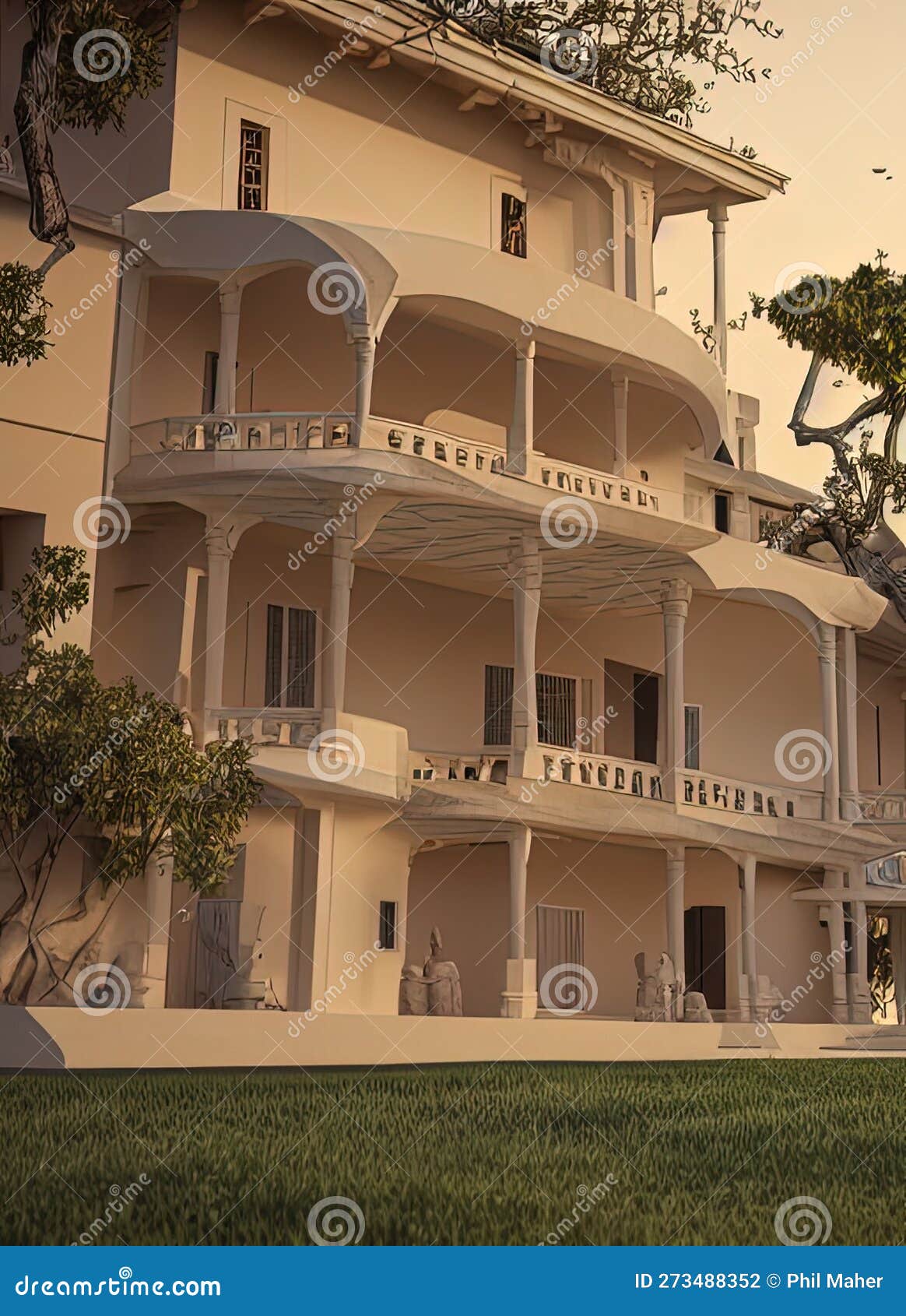 fictional mansion in garoua, nord, cameroon.