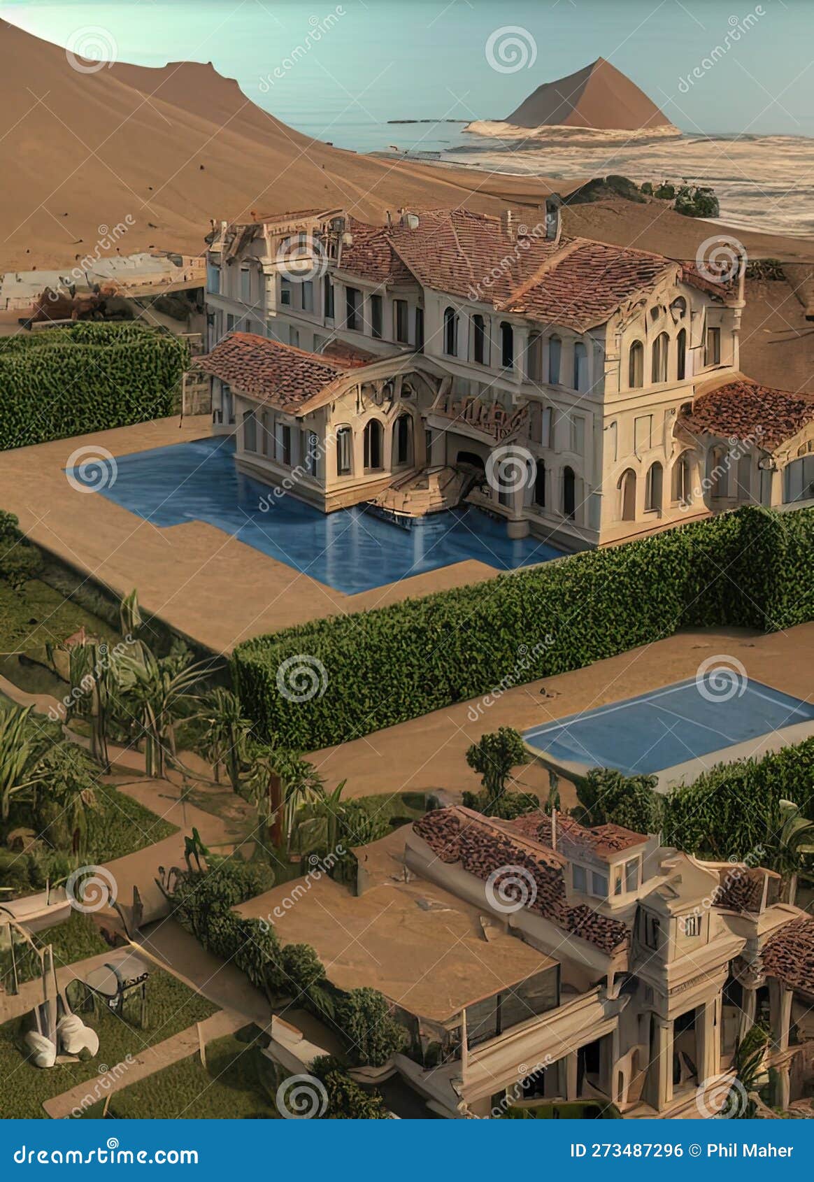 fictional mansion in iquique, tarapacÃ¡, chile.