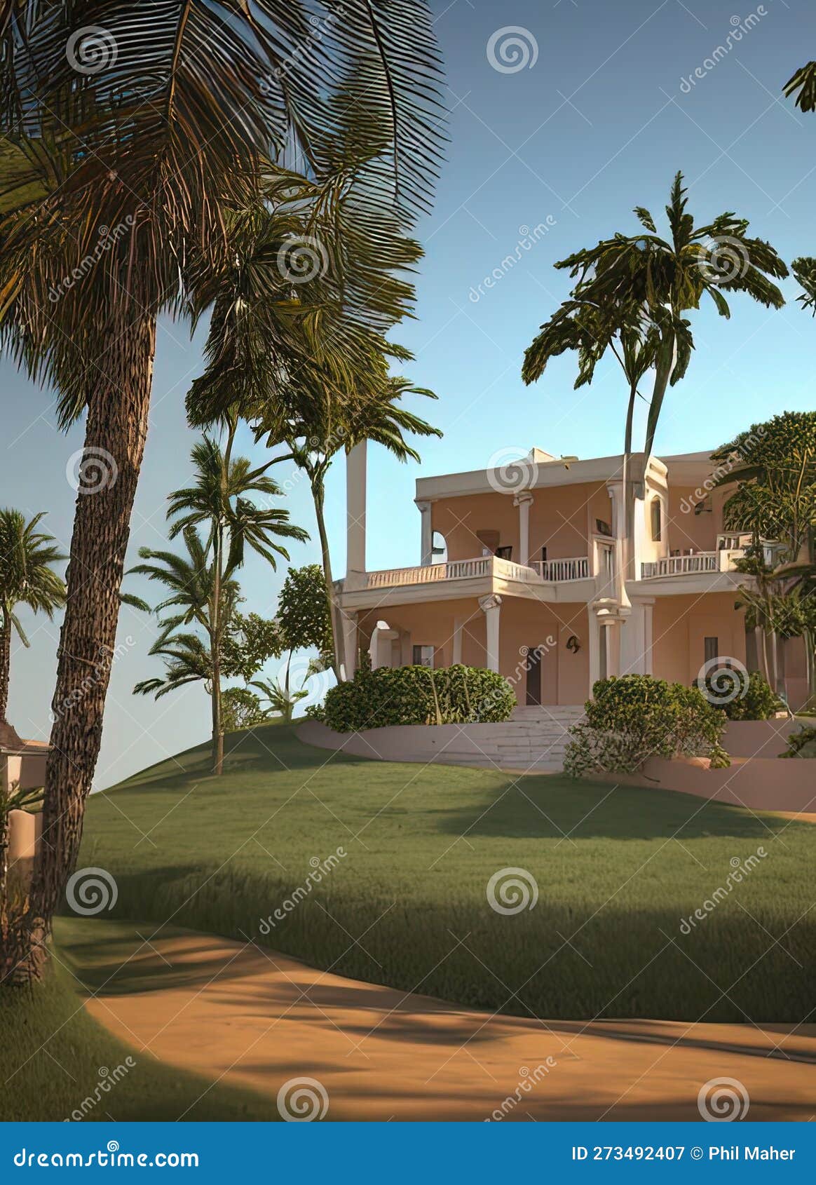 fictional mansion in pikine, dakar, senegal.