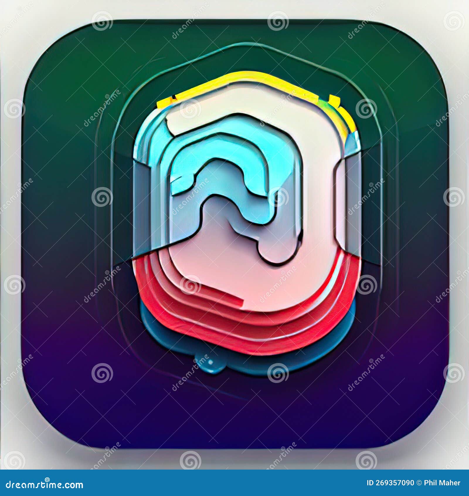 Computer-Aided Design Software App Style Icon. Generative AI. Stock ...