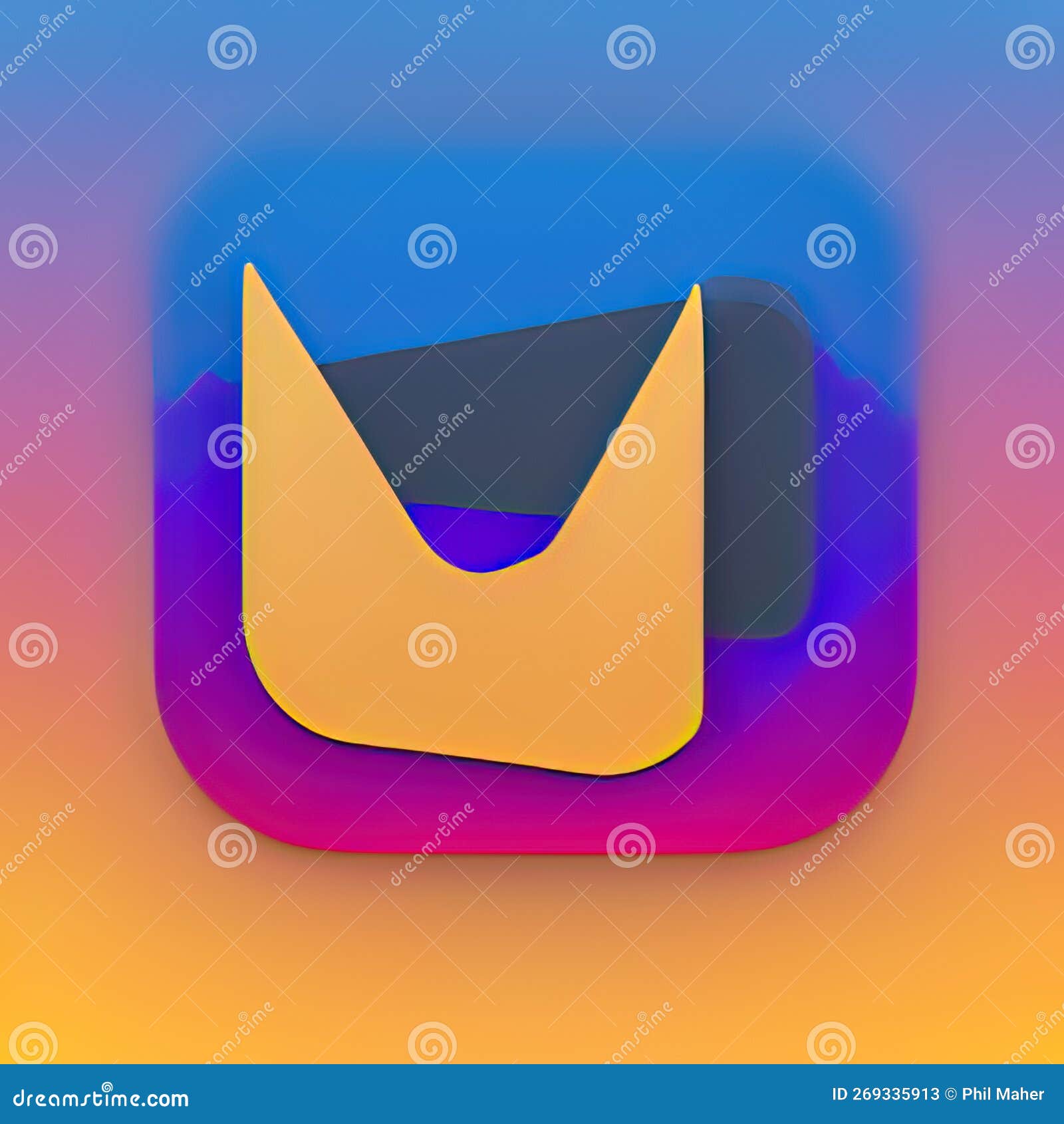 Early Childhood Education Software App Style Icon. Generative AI. Stock