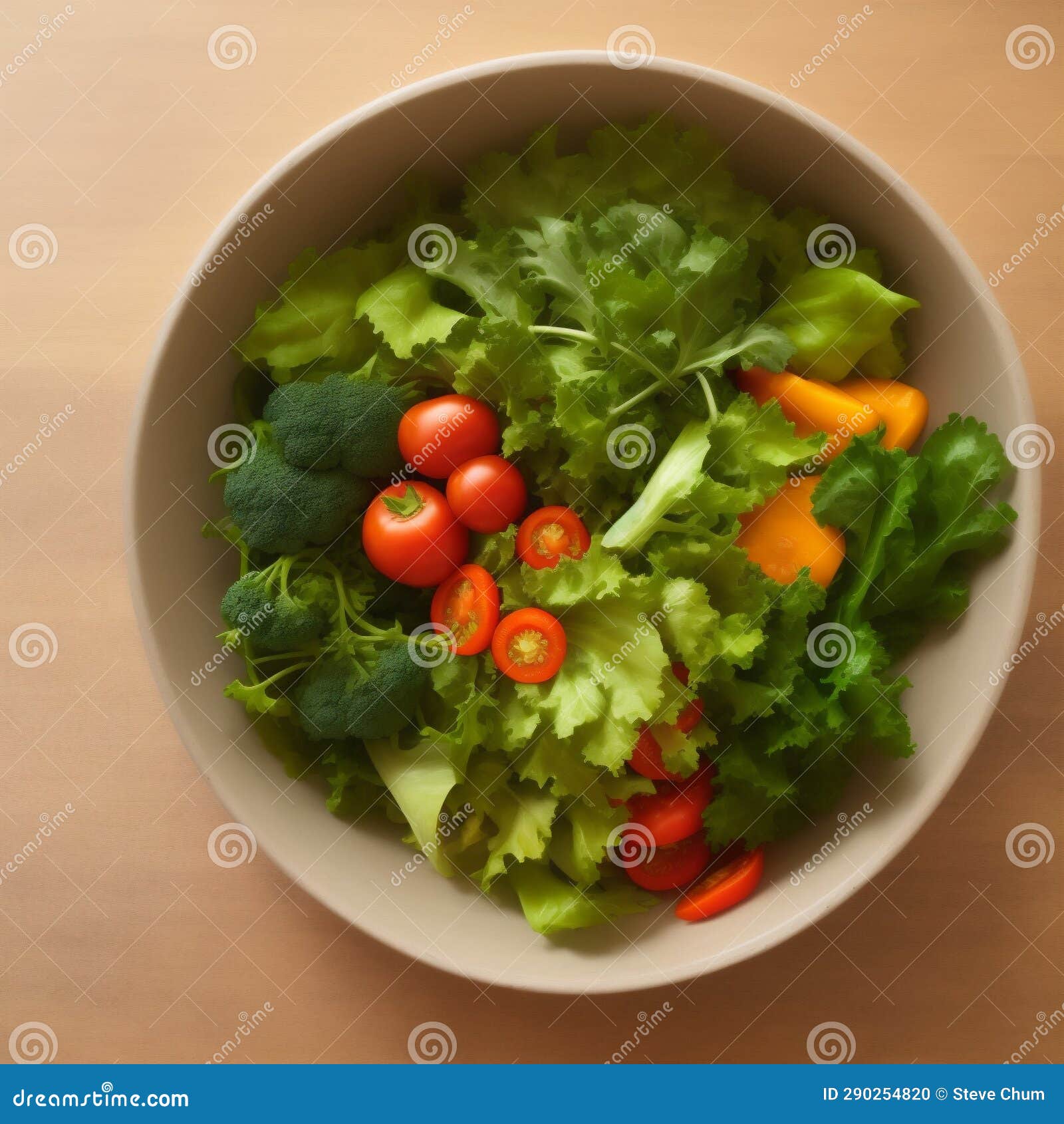 Generative AI, Assortment of Fresh and Delicate Vegetables Stock