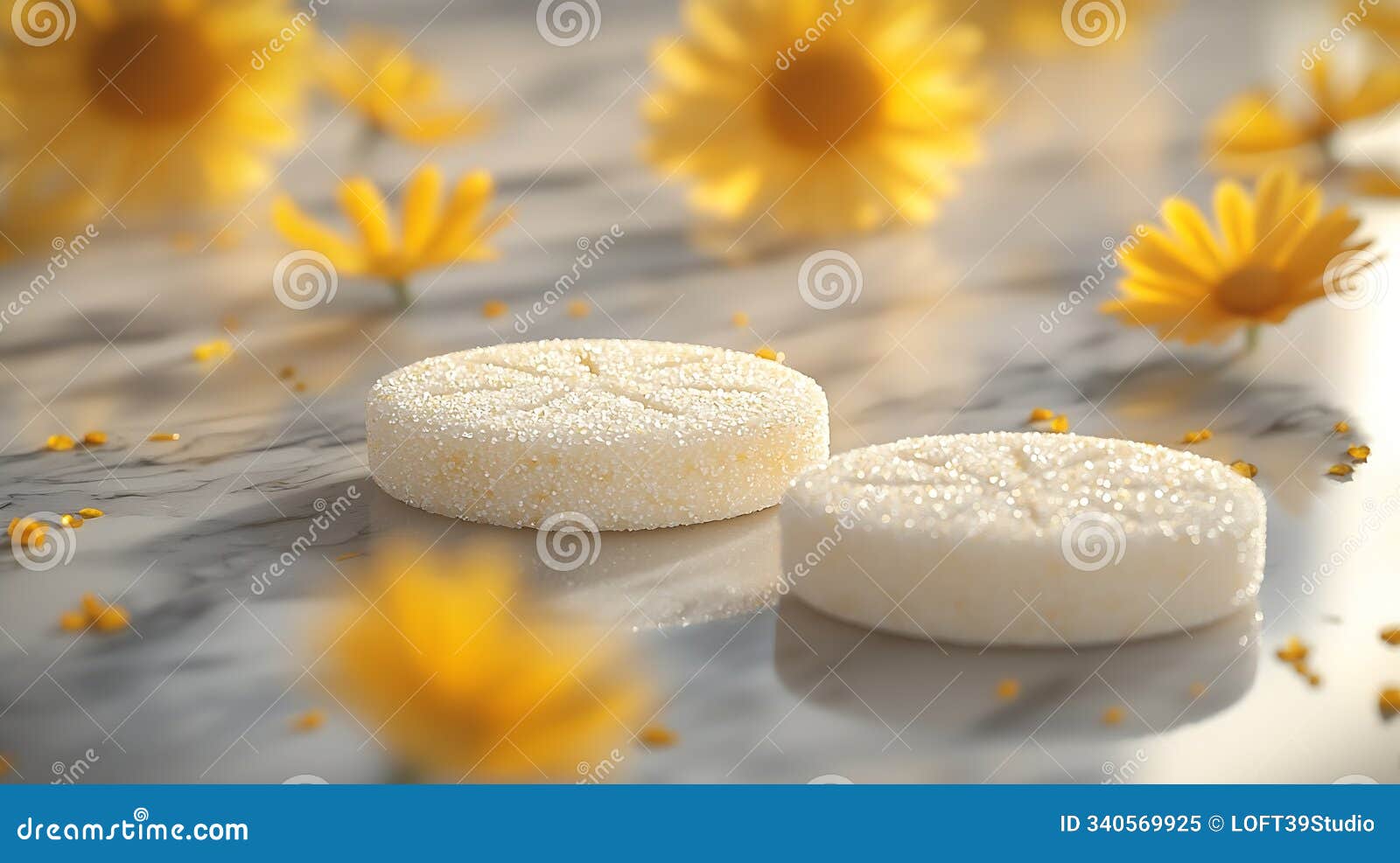 generative ai calisson on marble table background traditional french provence sweets copy space business concept.