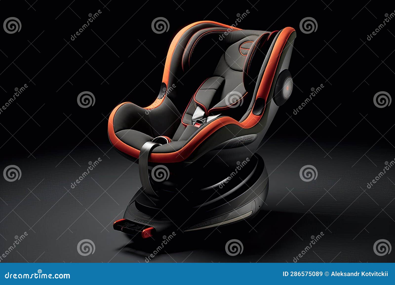 Generative AI Car Seat, Easy To Rotate Sideways 360 Degrees Stock