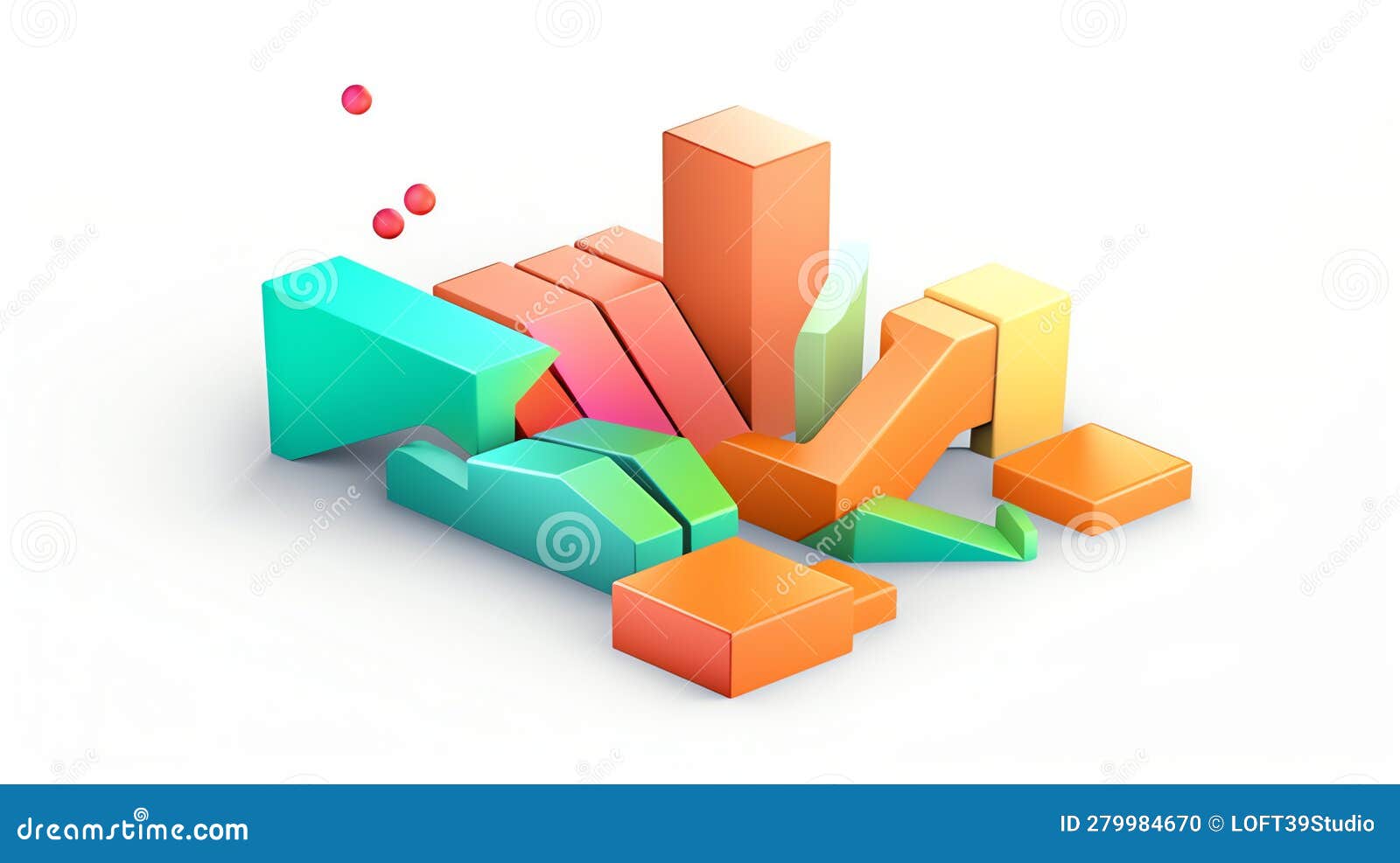 Generative AI Chart and Graphs Statistics Stock Photo Image of Ai Chart Big Small