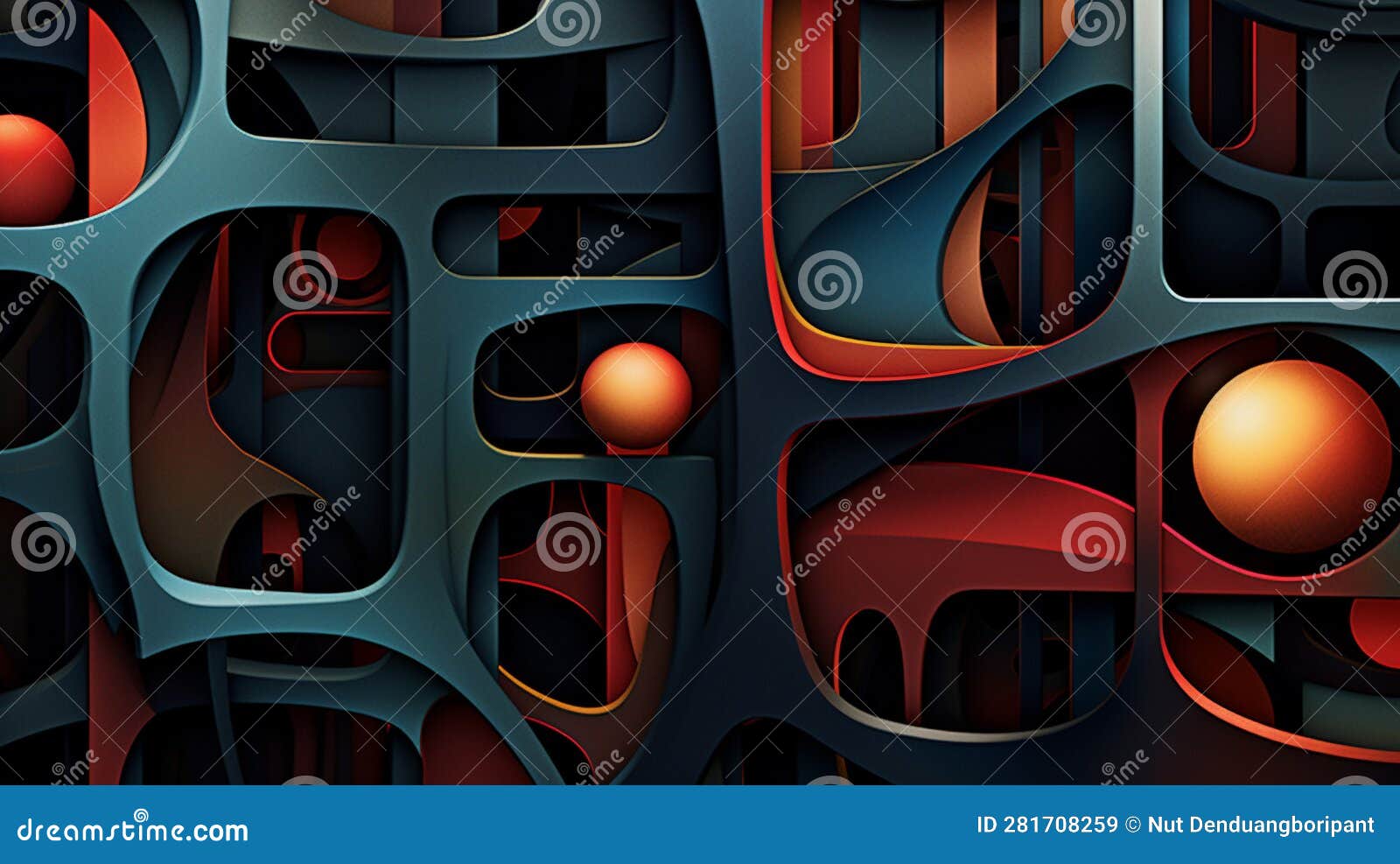 Generative AI, Industrial Harmony Stock Illustration Illustration of