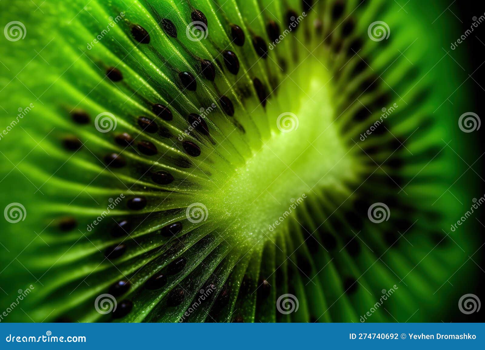 generative ai, macro fresh kiwi textured background