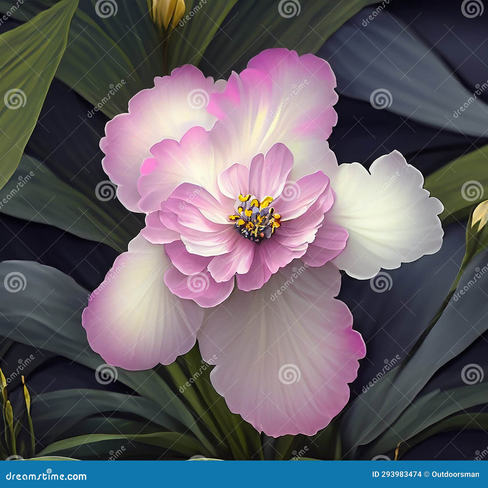 generative ai painting of azalea