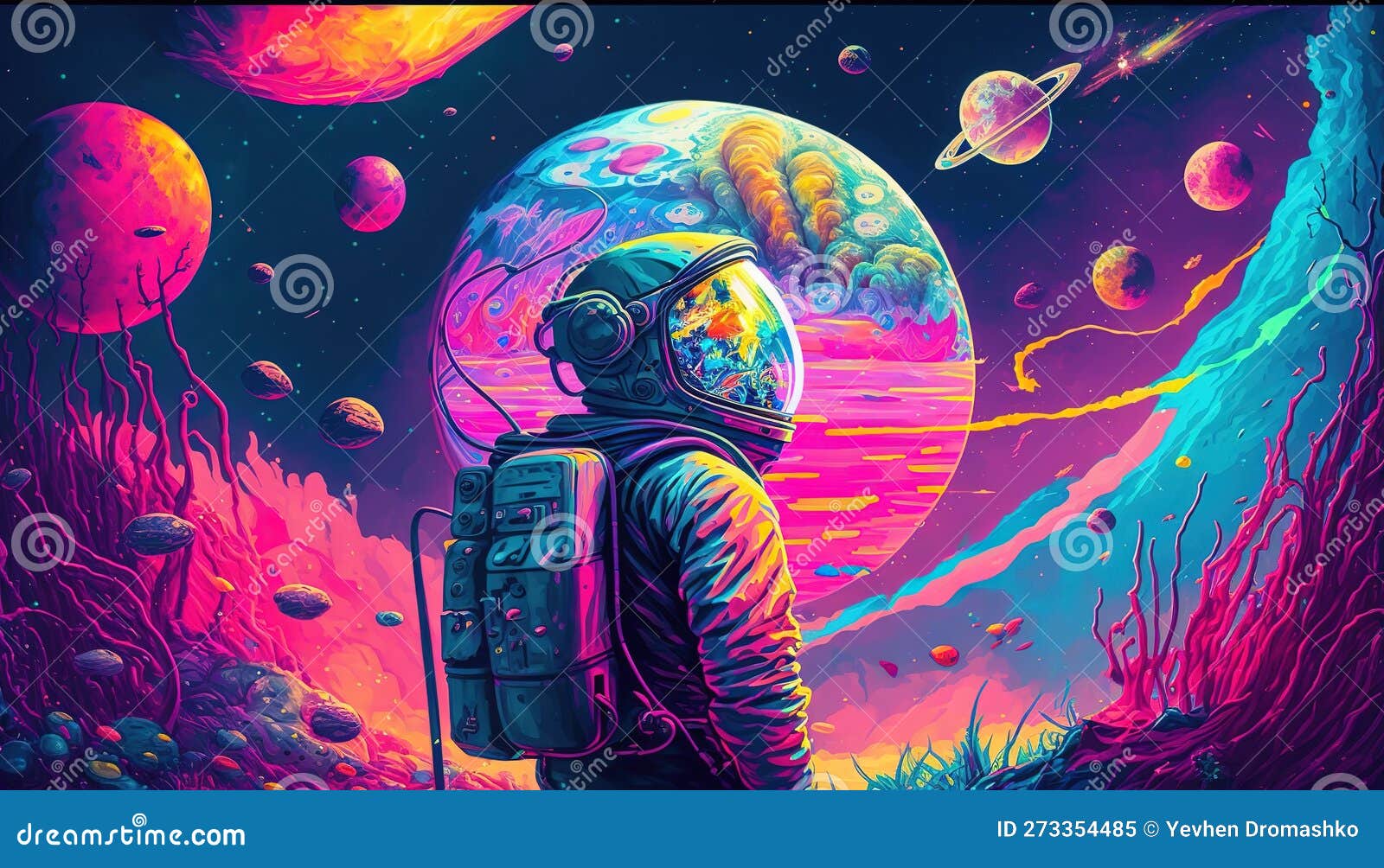 trippy outer space wallpaper