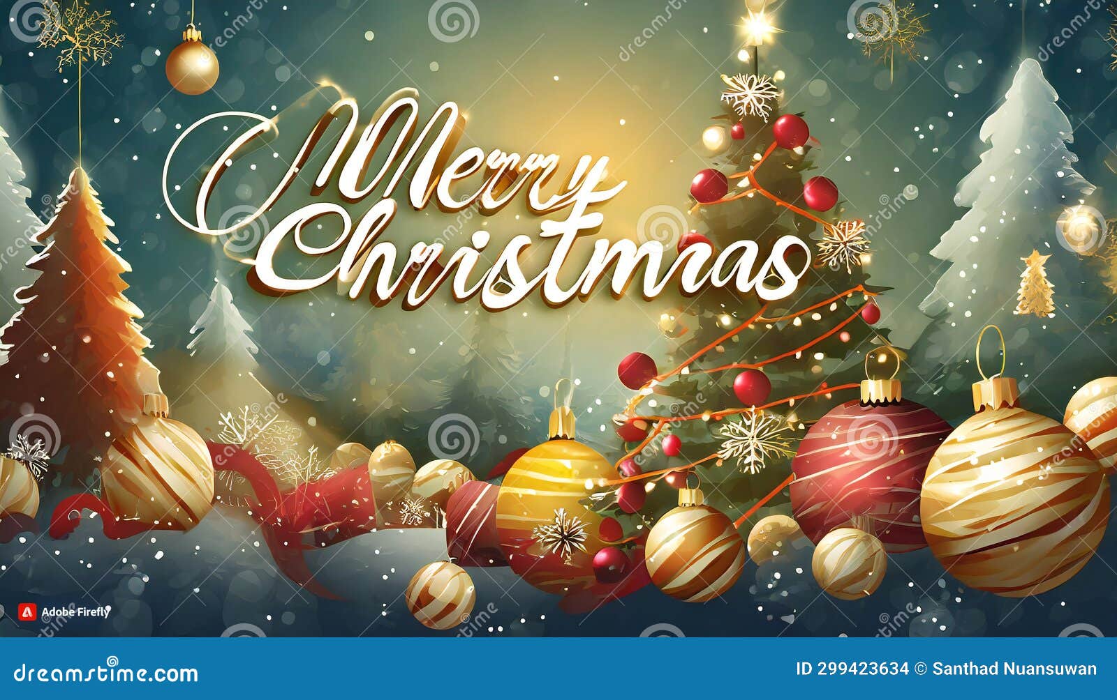 Festive Wishes: Embracing the Spirit of Merry Christmas with Joyful Hearts and Smiles! Stock 