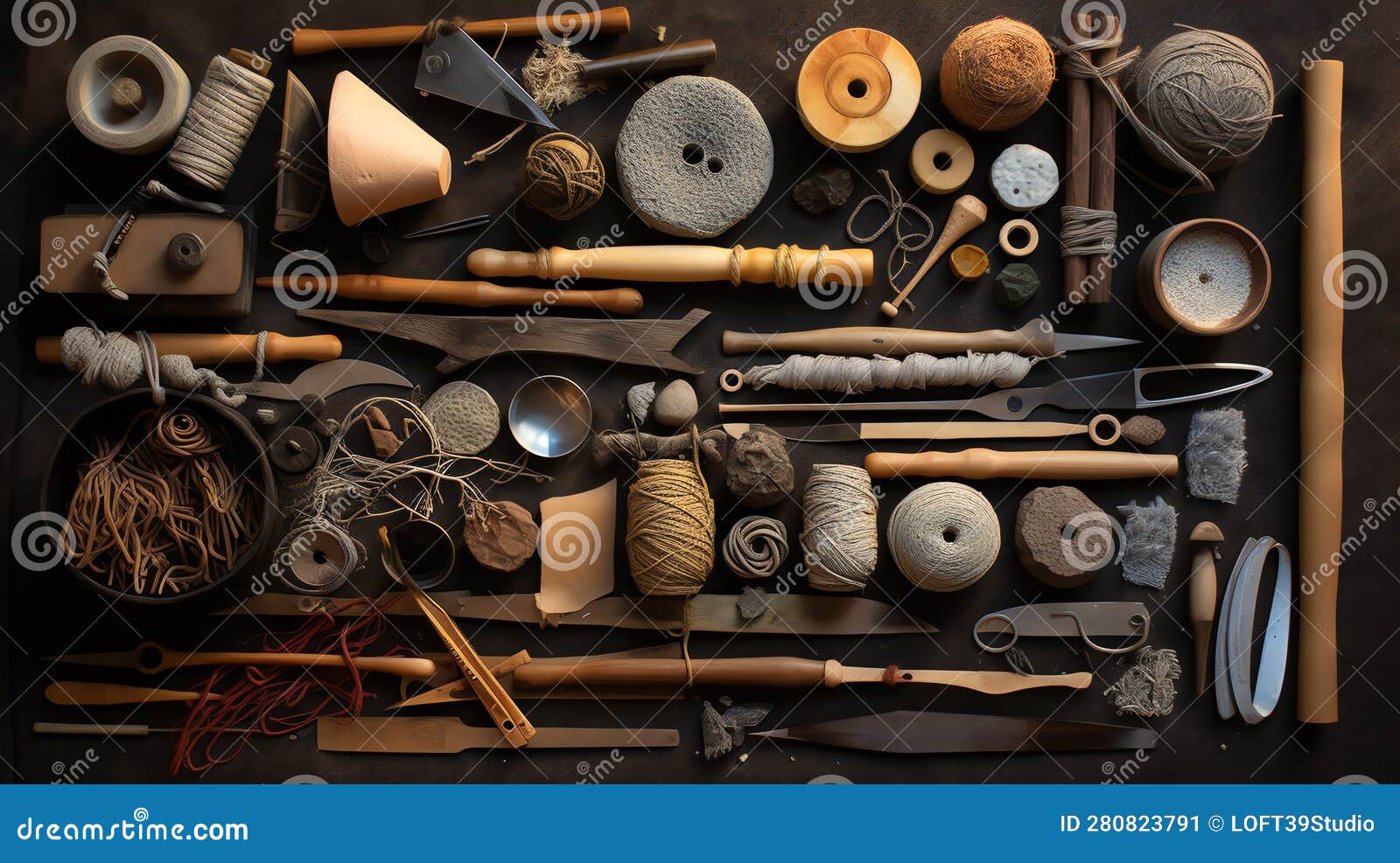 1660_Tools_used_in_3 stock illustration. Illustration of weave 280823791