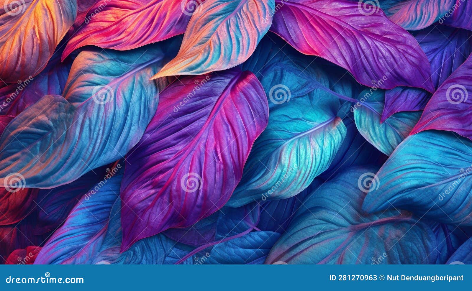 Generative AI, Unveiling the Intricate Patterns and Textures Beneath Nature S Leaves Stock