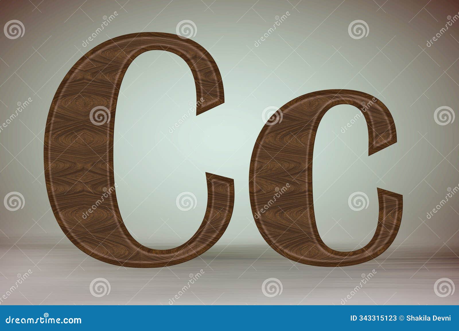 generative ai wood letter c