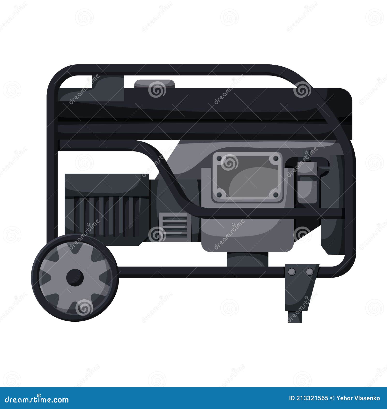 Generator Vector  Vector Icon Isolated on White Background  Generator. Stock Vector - Illustration of diesel, standby: 213321565