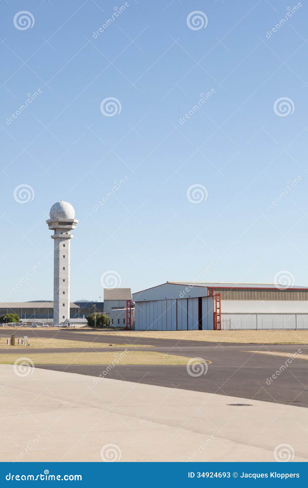 generic airfield with hangar and control tower