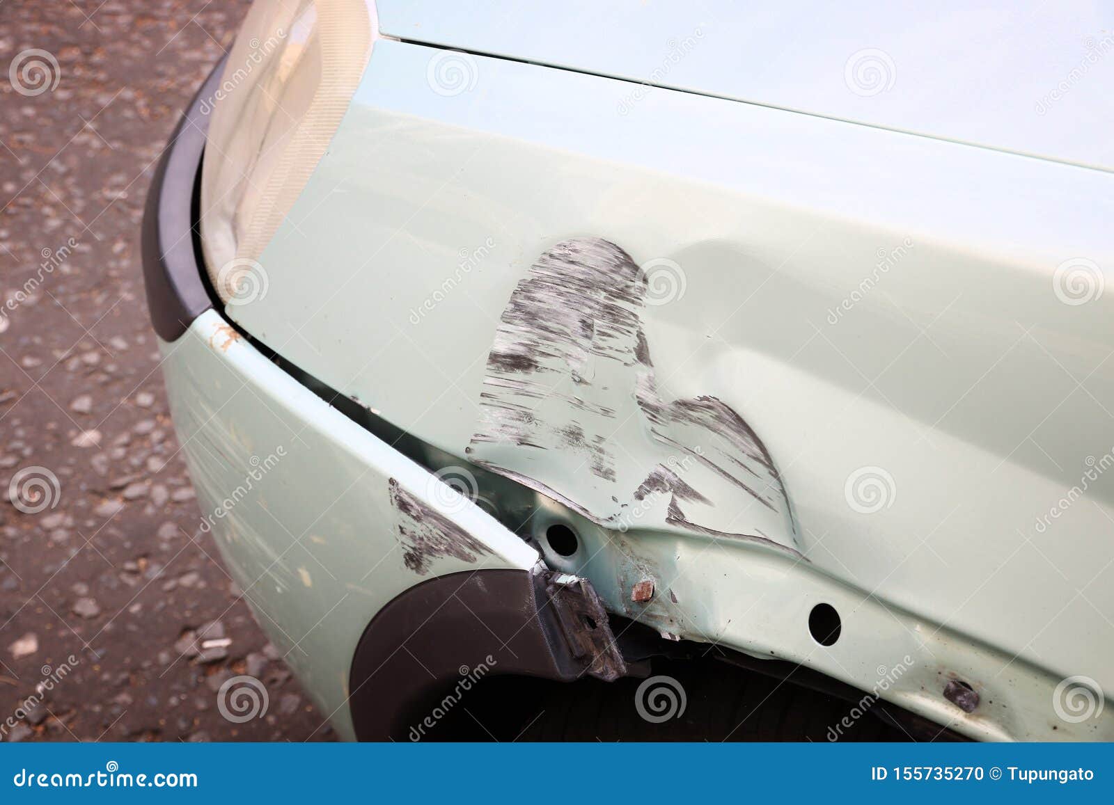 Generic car damage stock photo. Image of bumped, damage 155735270