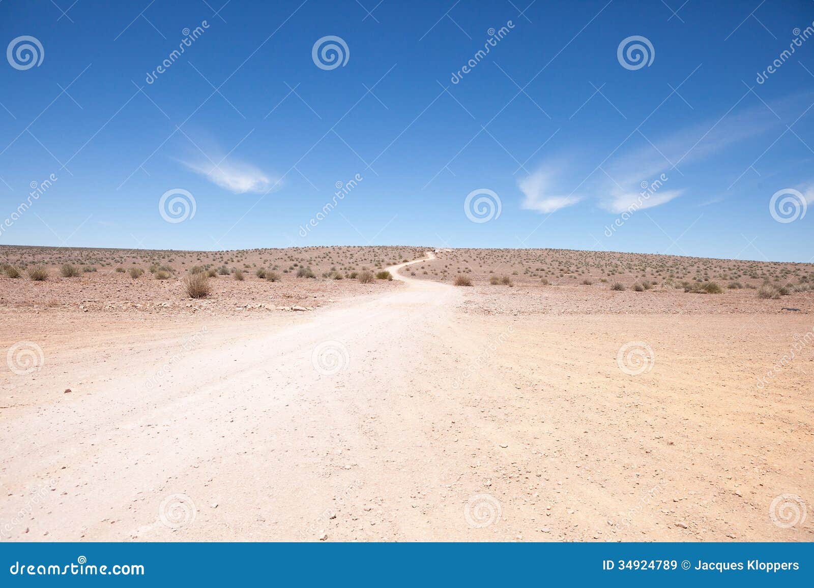 generic desert scene with path to horizon