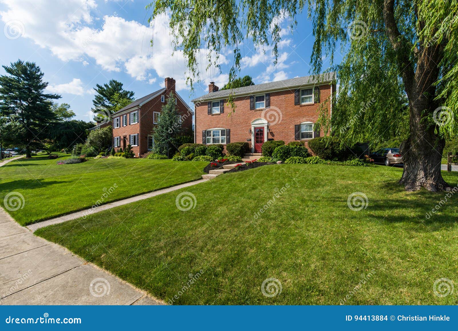 Generic Homes in Frederick, Maryland Stock Photo Image of lake