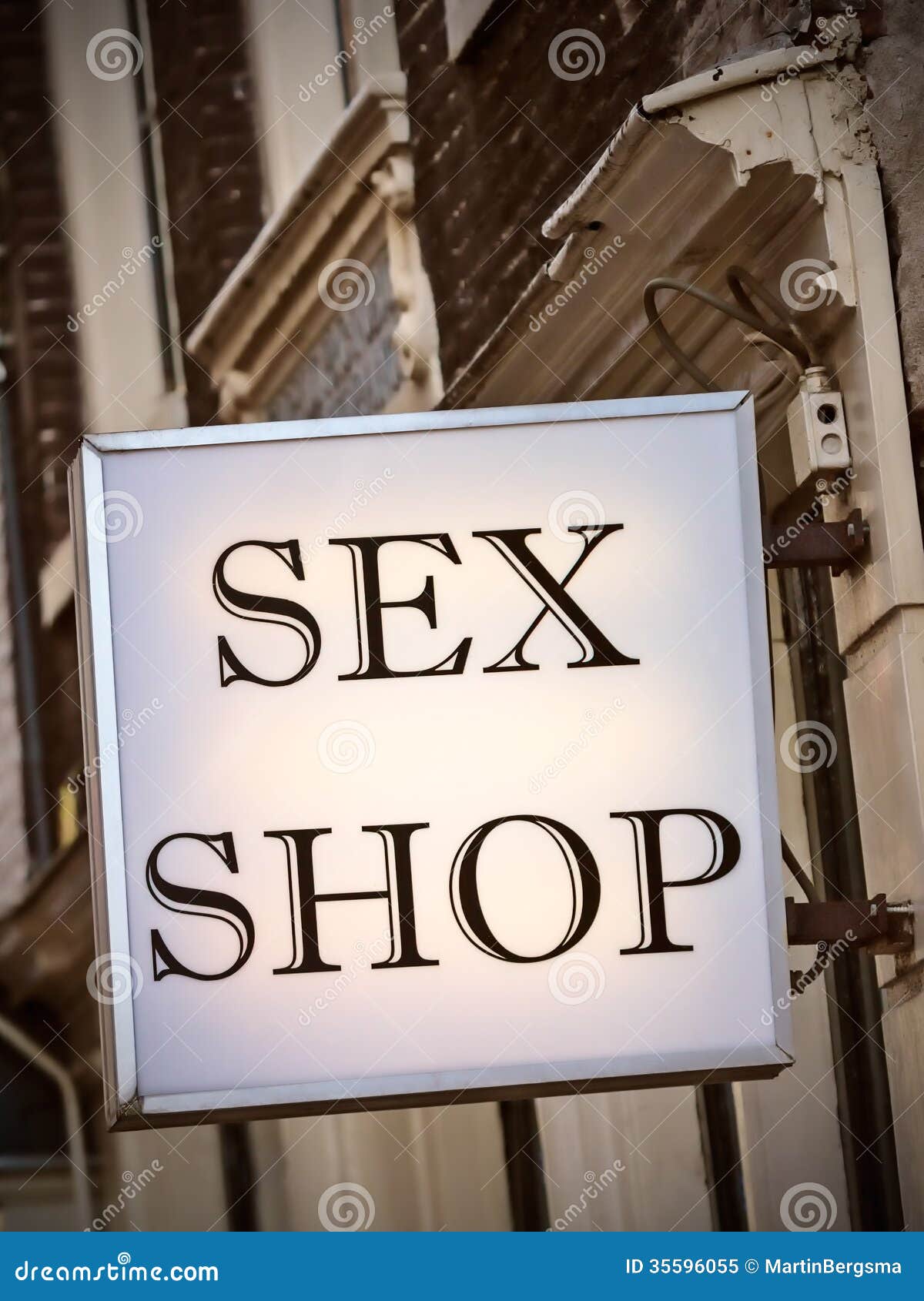 Generic Sex Shop Sign In Amsterdam Stock Image Image Of Commercial Area 35596055