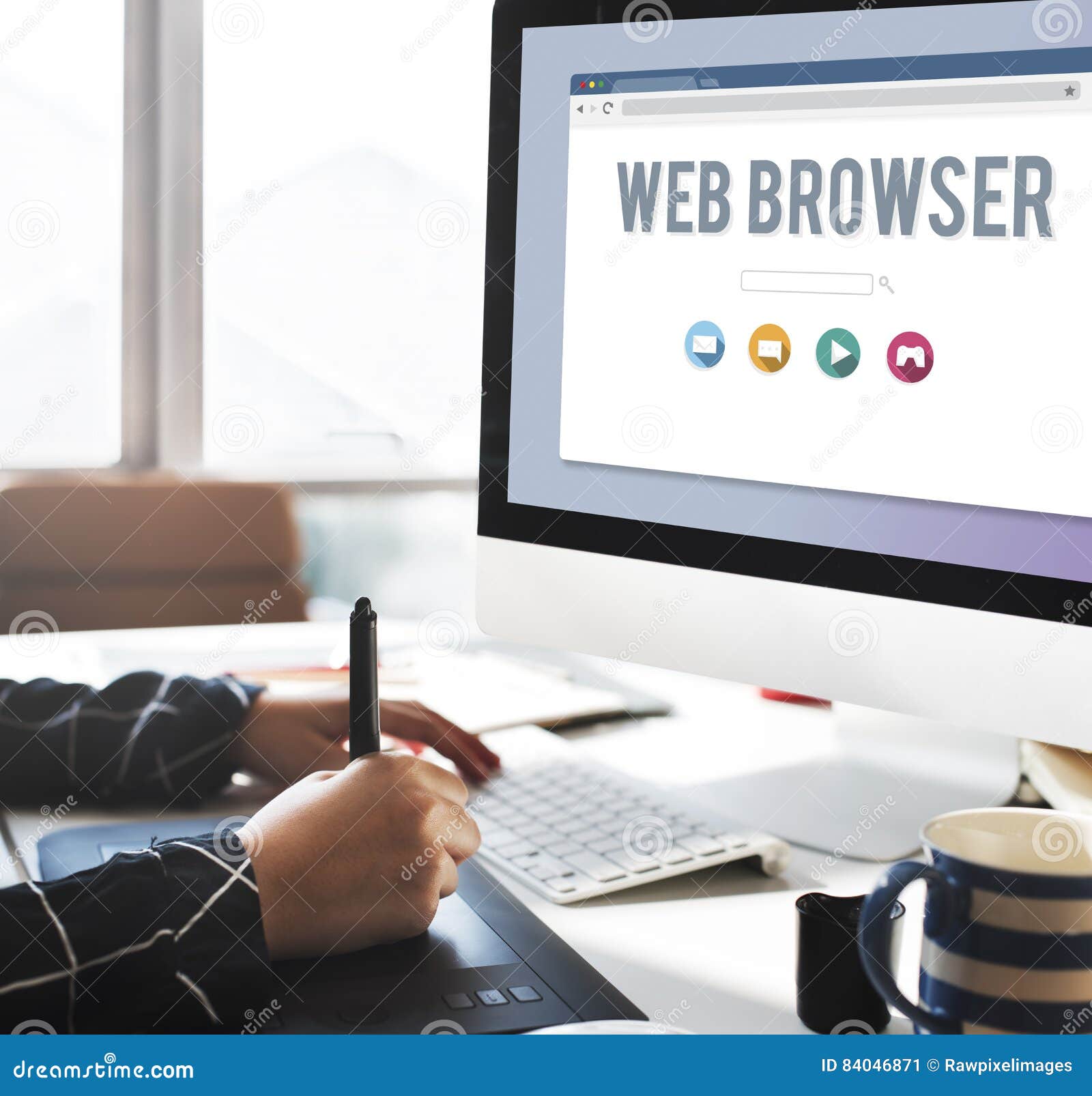 Generic  Browser Online Page Concept Stock Image Image of graphics